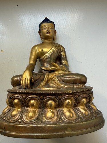 Tête bouddha bronze - tête,