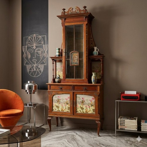 Vitrine ancienne art nouveau - vitrine,