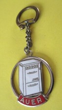 Enameled metal key fob, 1960s, AUER stove
