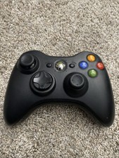 OEM Microsoft Xbox 360 Controller Black 1403 Wireless  Tested NO STICK DRIFT