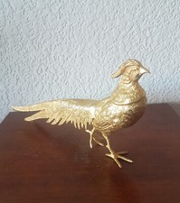 Faisan Selency en bronze-doré