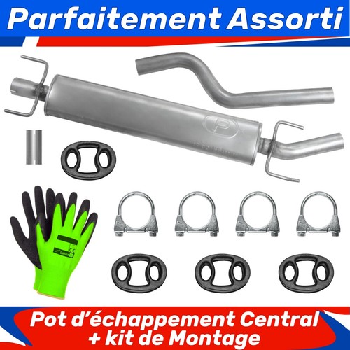 Pot échappement central - pot, d’échappement