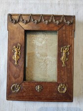 ancien cadre bois dore empire