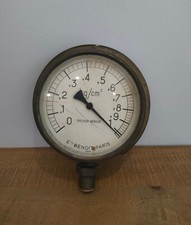 Old absolute pressure gauge Ets BENOIT Paris kg/cm² brass - collection