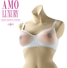 Soutien Gorge Blanc Amoluxury pour Prothèses Mammaires Faux Seins Amolux 
