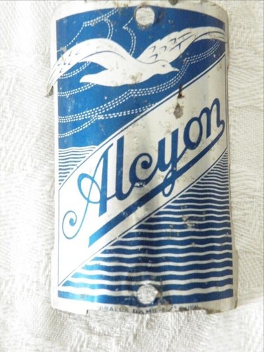 Plaque velo ancienne - ancienne, alcyon