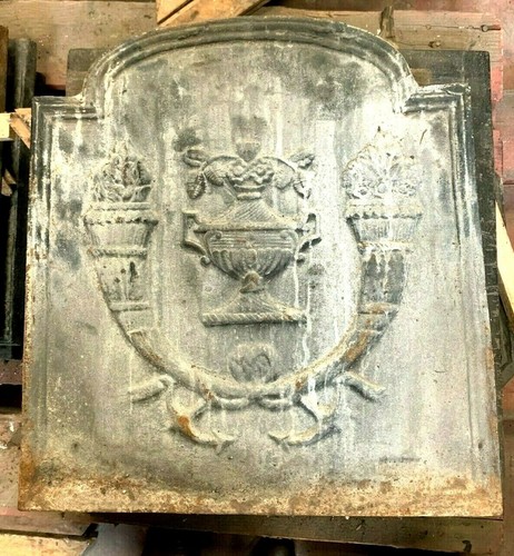 Plaque cheminée décor - plaque,