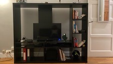 Meuble télévision/ rangement ikea noir 