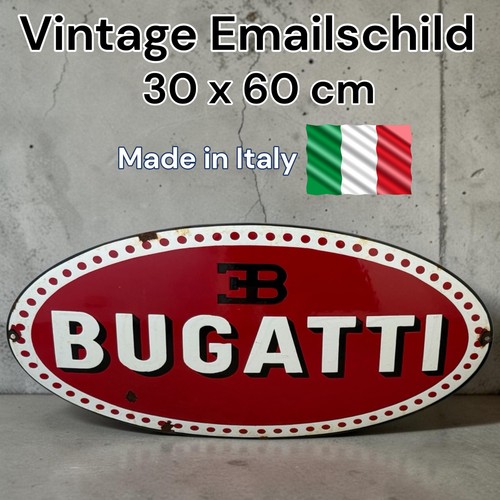 Vintage bugatti plaque - vintage,