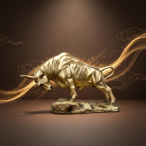 Figurine taureau résine - taureau, en