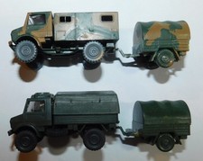ROSKOPF RMM HO ref 79 & 146. Mercedes UNIMOG TRUCK & TRAILER BACHÉ .IDEM ROCO