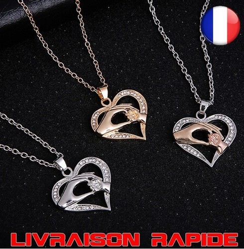 Maman collier bébé coeur - collier,