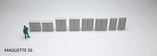 ho lot de 8  armoires électriques  Ech 1/87  décor train  maquette 56 industrie