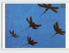 Postcard Night Blue Lily by Walasse Ting