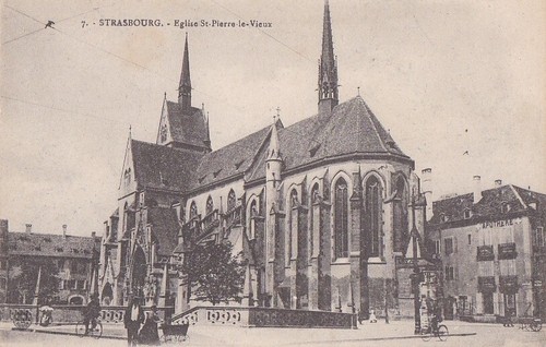 Cpa strasbourg eglise st - eglise,