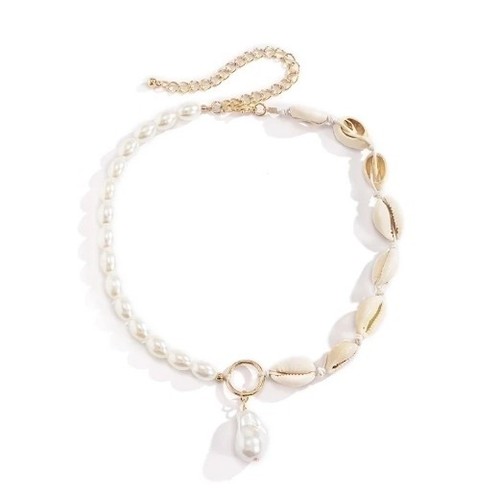 Collier plage coquillages - collier,