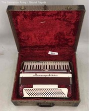 Bernelli Red 41 Keys Musical Instrument Piano Accordion With Case