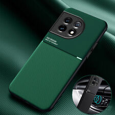 Metal Magnetic Leather Case For OnePlus 13 12 11 13R 11R 10T 9 Pro 9RT Cover