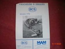 RARE ADVERTISING PROSPECTUS ROTARY DISC MOWER BCS MODEL 770