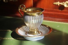 Gold Paris Porcelain Mug, Restoration Era - Charles X, Early 19th Century