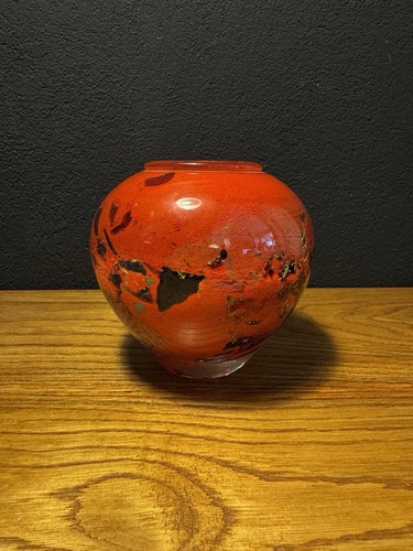 Vase boule verre soufflé - verre,