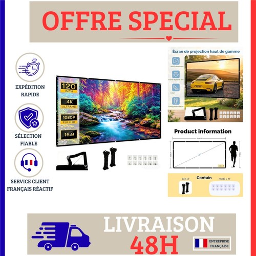 écran projection pliable - de,