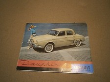 Dauphine Renault Car Prospectus Pub Catalog