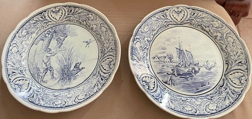 Paire assiettes ceramique - paire, d’assiettes