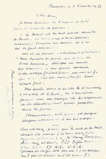 René MAGRITTE  - Lettre