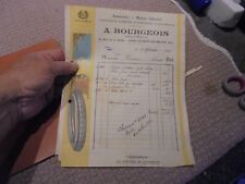 Antique Invoice: GoodYear A Bourgeois St Laurent sur Saône Automobile & Tire