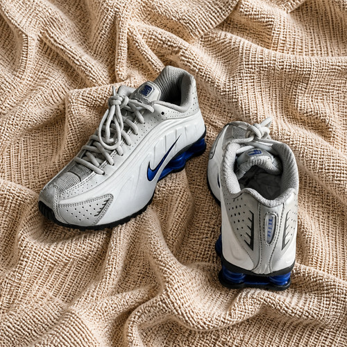 Nike shox white metallic - shox,