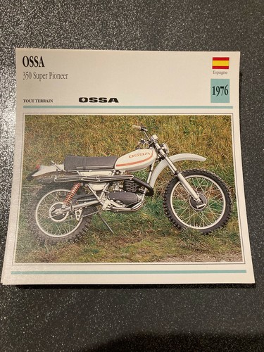 Carte fiche moto collection - fiche,