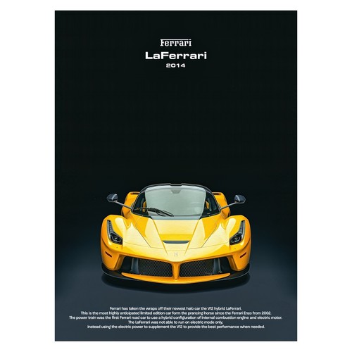Affiche ferrari laferrari - ferrari,
