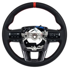 Full Leather Steering Wheel For Toyota Hilux LC Pickup Fortuner LC70 With Keys
