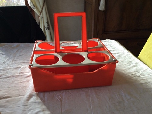 Ancien porte bouteille - , orange