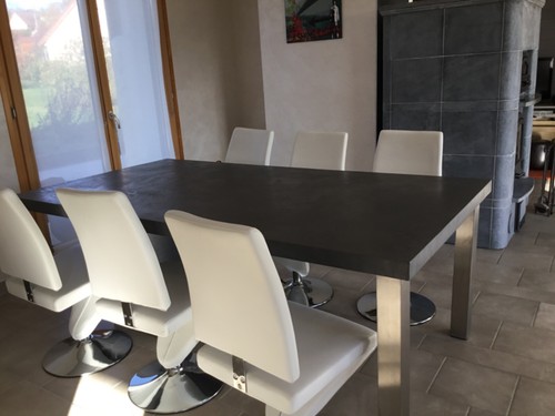 Table beton cire - table,