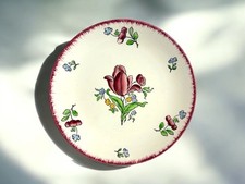 ?️ Antique Gien Plate Model Lorraine Vintage Tableware Floral Patterns