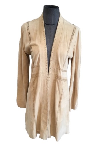 Très beau manteau peau daim - beau,