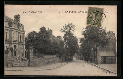 Cpa ferté macé - cpa, rue