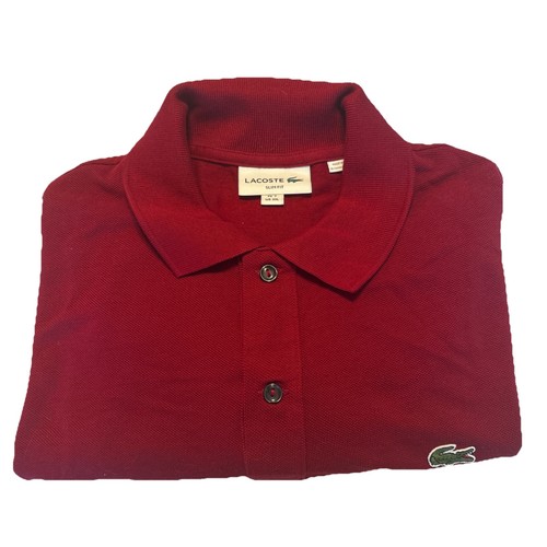Lacoste slim fit - burgundy, red