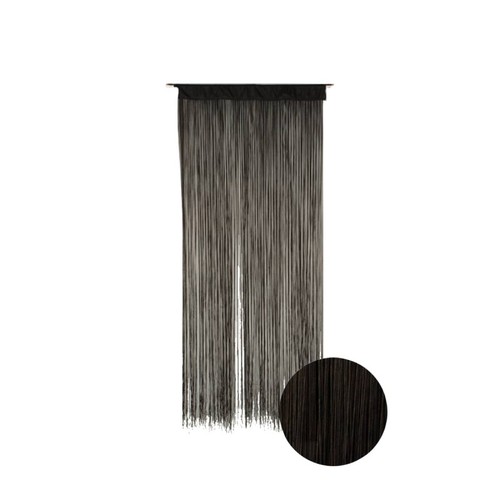 Rideau portière string - rideau, black