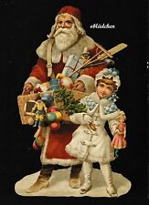 # GLANZBILDER # EF 5169 Image - Card / Riesenoblate: Santa Claus With Child