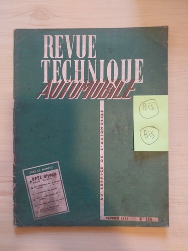 Revue technique opel olympia - technique,