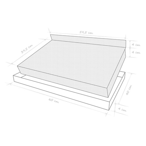 60x40 cendrier avec kohlerost - cendrier,