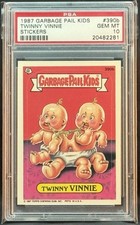 1987 GARBAGE PAIL KIDS SERIES 10 #390B TWINNY VINNIE PSA 10 GEM MINT