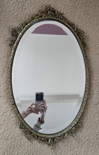 Grand miroir laiton 64 - laiton,