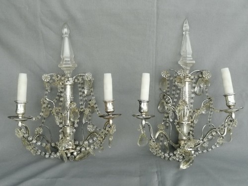 Paire appliques pampilles - paire, d'appliques
