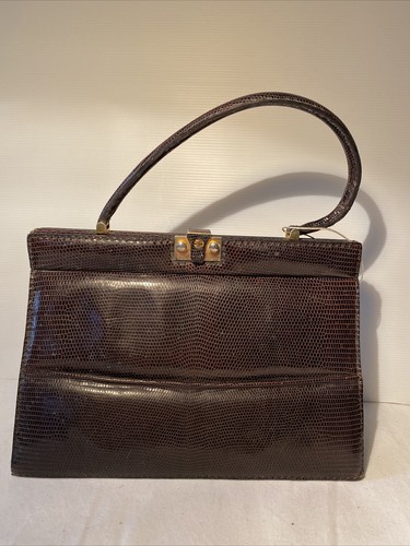 Sac main vintage lezard - main,