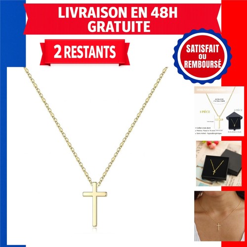 Collier croix femme carats - croix, 18