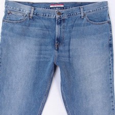 Hommes Tommy Hilfiger CLASSIC Regular Straight Bleu Jeans W44 L30